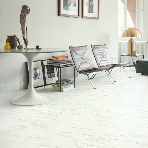 QS Alpha Vinyl ORO BASE плитка AVSTT 40136 Мрамор каррарский белый (фото 11)