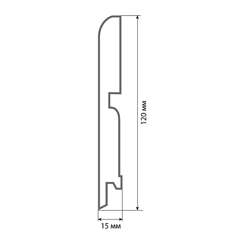 Finitura dekor R13 120х15х2400/ 022 (фото 2)