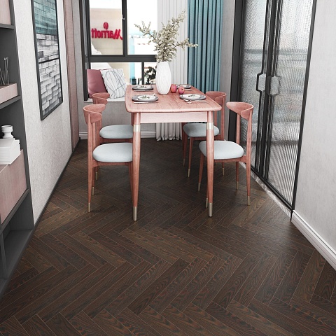 Skalla Wood Herringbone 12 мм 34 класс 4V HR 1024 Дуб Руан (Oak Rouen) (фото 9)