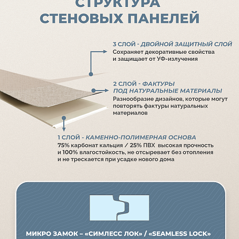 Стеновая панель SPC Тканевая роскошь/ Жоржет (фото 7)