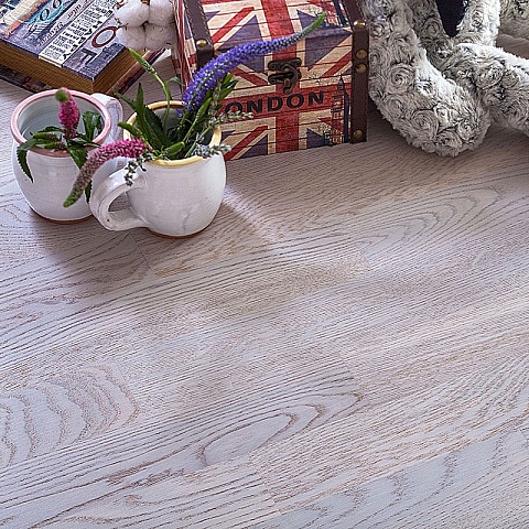 Upofloor Дуб Нордик Лайт белый матовый трехполосный Oak Nordic Light 3S (фото 5)