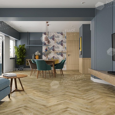 Alpine Floor SPC Light Parquet ECO 13-34AB Дуб Кастор 4V 43кл (фото 2)