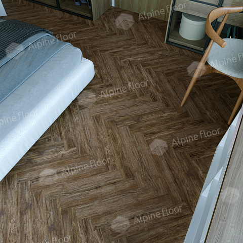 Alpine Floor Herringbone 12 Pro 4V 34 (CH) LF106-10A New Дуб Бордо (фото 4)