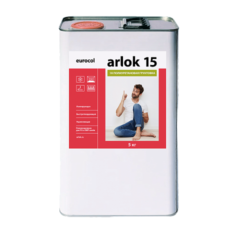 Грунтовка Forbo Eurocol (RUS) 15 Arlok 1К ПУ грунтовка 5кг (фото 1)