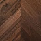 Wood Bee Chevron  Американский Орех Кангари гладкий глянец Cangaree, UV-лак gloss 30±5% (правая) (миниатюра фото 1)