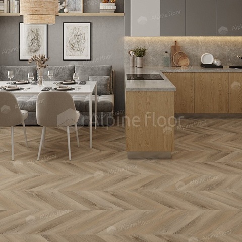 Alpine Floor LVT Chevron Alpine  ECO 20-6 Дуб Синистра Chevron 4V 43кл AB (фото 2)